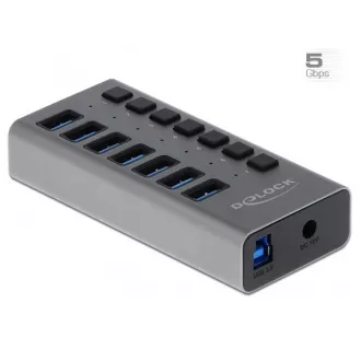 Delock External SuperSpeed USB Hub sa 7 priključaka + prekidač Delock External SuperSpeed USB Hub sa 7 priključaka + prekidač