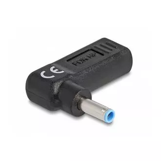 Delock adapter kabela za punjenje prijenosnog računala, USB Type-C ženski na HP muški 4,5 x 3,0 mm, kutni 90° Delock adapter kabela za punjenje prijenosnog računala, USB Type-C ženski na HP muški 4,5 x 3,0 mm, kutni 90°