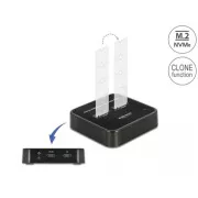 Delock M.2 priključna stanica za 2 x SSD M.2 NVMe PCIe s funkcijom kloniranja