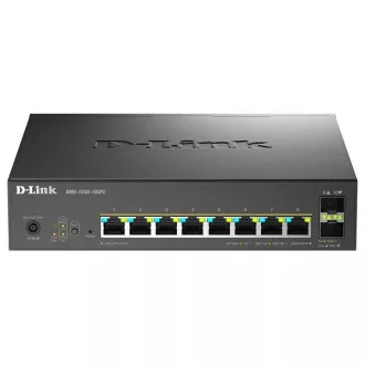 D-Link DMS-1250-10SPL - 8-portni višegigabitni pametni upravljani preklopnik