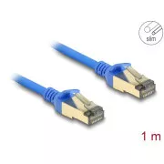 Delock Mrežni kabel RJ45, Cat.8.1, F/FTP, tanak, 1 m, plavi