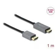 Delock kabel od aktivnog DisplayPorta 1.4 do HDMI, 4K, 60 Hz (HDR), 1 m