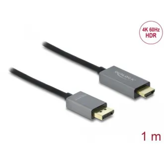 Delock kabel od aktivnog DisplayPorta 1.4 do HDMI, 4K, 60 Hz (HDR), 1 m