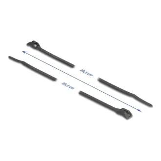 Delock Kabelske vezice s ravnom glavom, D 205 x Š 2,5 mm, 100 kom. crne Delock Kabelske vezice s ravnom glavom, D 205 x Š 2,5 mm, 100 kom. crne