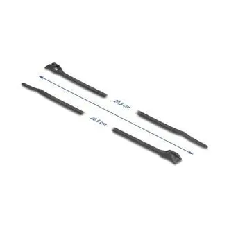 Delock Kabelske vezice s ravnom glavom, D 205 x Š 2,5 mm, 100 kom. crne Delock Kabelske vezice s ravnom glavom, D 205 x Š 2,5 mm, 100 kom. crne