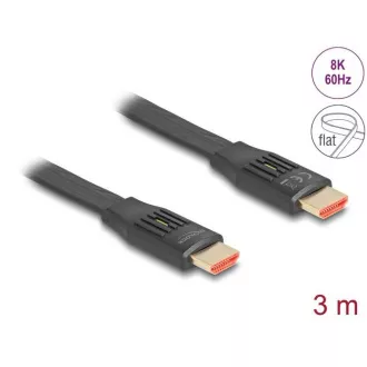 Delock High Speed HDMI Flat ribon kabel 48 Gbps 8K 60 Hz 3 m