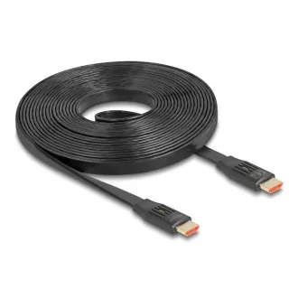 Delock HDMI kabel velike brzine s ravnim trakastim kabelom 48 Gbps 8K 60 Hz 5 m