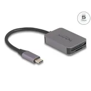 Delock čitač kartica s USB Type-C™ sučeljem u aluminijskom kućištu za SD ili Micro SD memorijske kartice