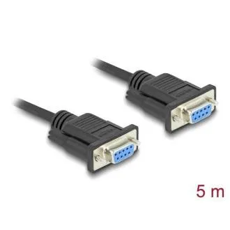 Delock Serijski kabel sučelja RS-232 D-Sub9, ženski na ženski, duljina 5 m Delock Serijski kabel sučelja RS-232 D-Sub9, ženski na ženski, duljina 5 m