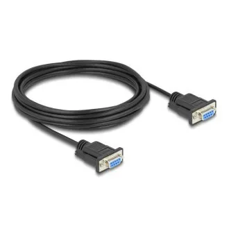 Delock Serijski kabel sučelja RS-232 D-Sub9, ženski na ženski, duljina 5 m Delock Serijski kabel sučelja RS-232 D-Sub9, ženski na ženski, duljina 5 m