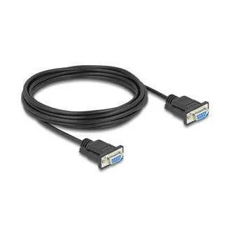 Delock Serijski kabel sučelja RS-232 D-Sub9, ženski na ženski, duljina 5 m Delock Serijski kabel sučelja RS-232 D-Sub9, ženski na ženski, duljina 5 m