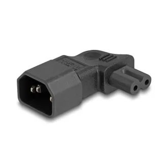 Delock Adapter za napajanje IEC 60320 - C14 na C7, utikač / utičnica, 2,5 A, 90°, pod pravim kutom