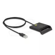 Delock USB 2.0 čitač pametnih kartica za pametne kartice s kontaktnim čipom