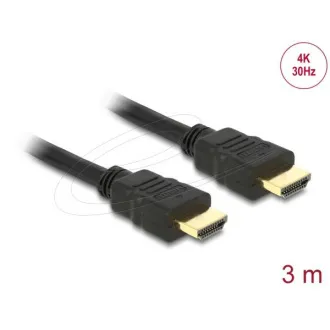 Delock HDMI kabel velike brzine s Ethernetom - HDMI A muški > HDMI A muški 4K 3 m