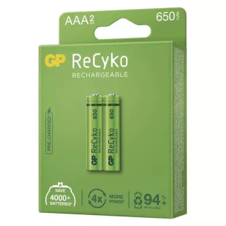 GP AAA ReCyko 650 mAh, punjiva, (HR03) 2 kom PP