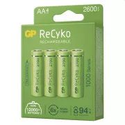 GP AA ReCyko 2.600 mAh, punjiva, (HR6), 4 kom PP