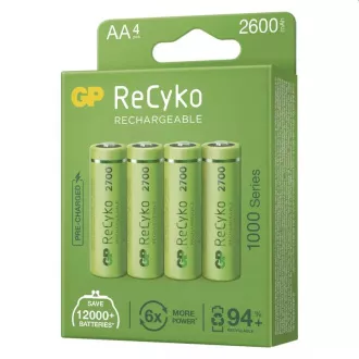 GP AA ReCyko 2.600 mAh, punjiva, (HR6), 4 kom PP