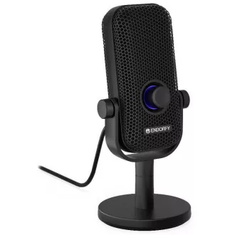 Endorfy mikrofon Solum Voice S/ žičani / RGB pozadinsko osvjetljenje / pop-up filter / 3,5 mm utičnica / USB-C / crni