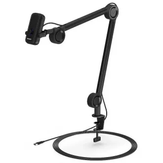 Endorfy Solum Voice mikrofon, žičani, nosač, 2x pop-up filter, RGB pozadinsko osvjetljenje, 3,5 mm utičnica, USB-C, redukcija na USB-A, crna