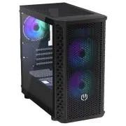 Endorfy Signum M30 ARGB kućište, srednji tower, microATX, bez napajanja, 2×USB 3.0, 1×USB-C, 3×120mm ARGB ventilator, mrežasta ploča, stranice od kaljenog stakla