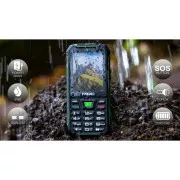 EVOLVEO StrongPhone W4, vodootporni izdržljivi Dual SIM telefon, crno-zeleni