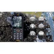 EVOLVEO StrongPhone X5, vodootporan izdržljiv Dual SIM telefon, crno-narančast