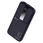 C-TECH Powerbank 10000mAh, Li-Pol, 22,5W, USB-C/USB-A/micro USB/PD/Brzo punjenje/zaslon