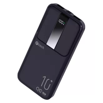C-TECH Powerbank 10000mAh, Li-Pol, 22,5W, USB-C/USB-A/micro USB/PD/Brzo punjenje/zaslon