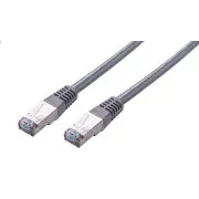 C-TECH Kabel patchcord Cat5e, FTP, sivi, 0,5m