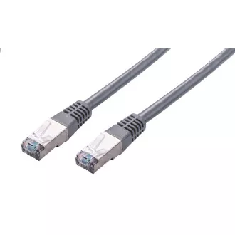 C-TECH Kabel patchcord Cat5e, FTP, sivi, 2m