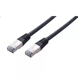 C-TECH Kabel patchcord Cat5e, FTP, crni, 0,5m