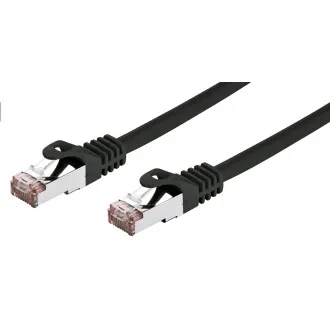 C-TECH Kabel patchcord Cat6, FTP, crni, 2m