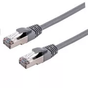C-TECH Kabel patchcord Cat6a, S/FTP, sivi, 5m