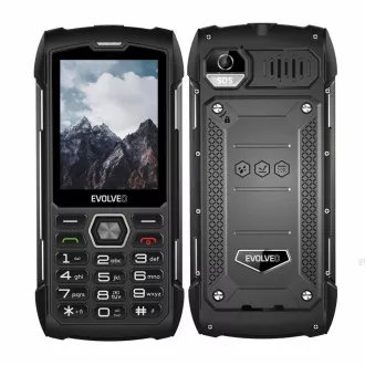 EVOLVEO StrongPhone H1, 2.8" vodootporni izdržljivi/2xSIM/2px/micro SDHC/5000mAh/crno-sivi