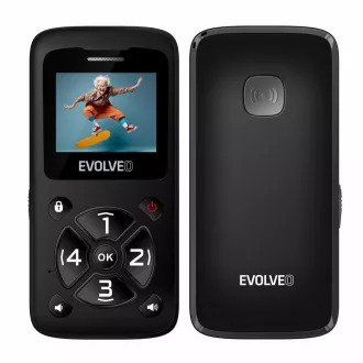EVOLVEO EasyPhone ID, mobitel za starije osobe, najjednostavniji telefon na tržištu, 1,77"/1x SIM/700mAh/crni EVOLVEO EasyPhone ID, mobitel za starije osobe, najjednostavniji telefon na tržištu, 1,77"/1x SIM/700mAh/crni