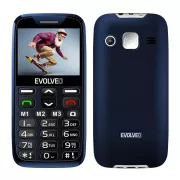 EVOLVEO EasyPhone XR, telefon za starije osobe s postoljem za punjenje, 2.3" 320 x 240/1xSIM/0.3Mpx/microSDHC/1000 mAh/plavi