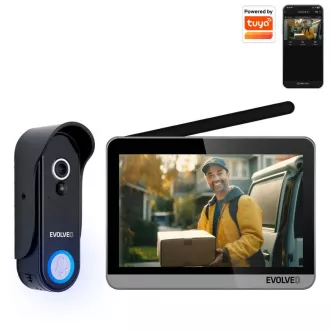 EVOLVEO DoorPhone W7, komplet kućnog bežičnog video telefona s WiFi crnim srebrnim monitorom EVOLVEO DoorPhone W7, komplet kućnog bežičnog video telefona s WiFi crnim srebrnim monitorom