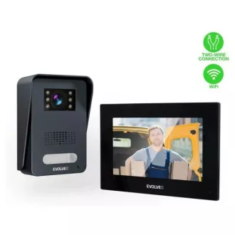 EVOLVEO DoorPhone AP1-2 žični videotelefon s aplikacijom crne boje