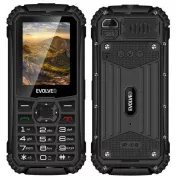 EVOLVEO StrongPhone Q1, vodootporni i izdržljivi Dual SIM telefon, crni
