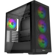 EVOLVEO Scorpio, eATX/ATX kućište, 4x ARGB 120 mm ventilator, bočna ploča od kaljenog stakla + mrežasta prednja ploča