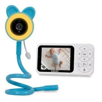 EVOLVEO Baby Monitor N35 - baby monitor s kamerom, VOX-om, termometrom, noćnim vidom, RGB svjetlom, plavim EVOLVEO Baby Monitor N35 - baby monitor s kamerom, VOX-om, termometrom, noćnim vidom, RGB svjetlom, plavim