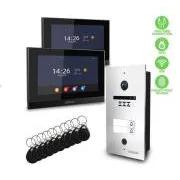 EVOLVEO DoorPhone ID-2, 2-žični video portafon za dva stana s RFID-om, otiskom prsta i podrškom za ONVIF kameru