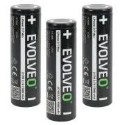EVOLVEO LiPower 217 Max 5000 – Li-ionska baterija 21700 (3,7 V / 5000 mAh) 3 kom.