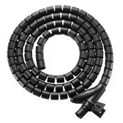 EVOLVEO CableHold, organizator kabela, 2,5 m x 2 cm, samozaključavajući, crni
