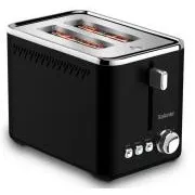 Salente ToastPro, toster, nehrđajući čelik, crna