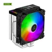 EVOLVEO QuietCool7, hladnjak za CPU s digitalnim zaslonom, 6 toplinskih cijevi, crni