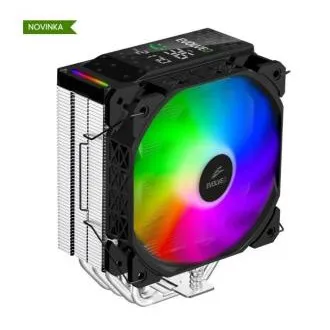 EVOLVEO QuietCool7, hladnjak za CPU s digitalnim zaslonom, 6 toplinskih cijevi, crni EVOLVEO QuietCool7, hladnjak za CPU s digitalnim zaslonom, 6 toplinskih cijevi, crni
