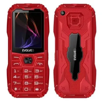 EVOLVEO MaxPhone A1, telefon s dvije SIM kartice s pritiskom na tipku, crveni