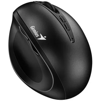 Genius Ergo 8300S crni, Miš, bežični, optički, vertikalni, 1600DPI, 7 tipki, tihi, crni
