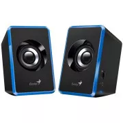 Genius zvučnik SP-U125, prijenosni zvučnici, 2.0, 3W, USB napajanje, 3.5mm jack, plavo-crni